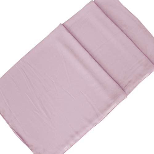 LMVERNA Solid Color Bubble Chiffon Scarf for Women Fashion Soft Hijab Long Scarfs Wrap Scarves - color: Dusty Pink