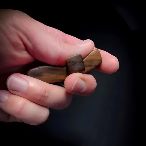 Cross My Heart/Encouragement Gift Wood Comfort Pocket Prayer Cross for Clutching, Clinging and Praying Christian Religious Gift - color: Black Walnut