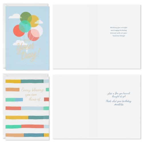 Hallmark Birthday Cards with Envelopes, Assorted 12-Pack (Blessings) - style: Birthday