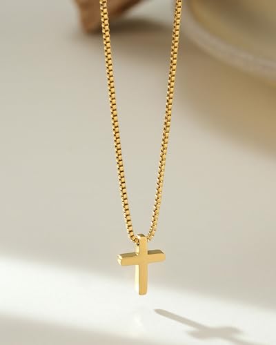 Tarsus Cute Tiny Cross Necklace - Always Remember You Are Loved - Christian Gifts Easter Stuffers Birthday Jewelry Inspirational Gifts for Teen Girls & Women - style: Always Remember You Are