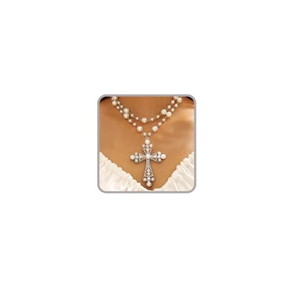 Pearl Cross Necklace Big Cross Pendants Necklaces for Women Chunky Pearl Necklace Gothic Cross Necklace Punk Vintage Cross Jewelry Women - style: Silver 05