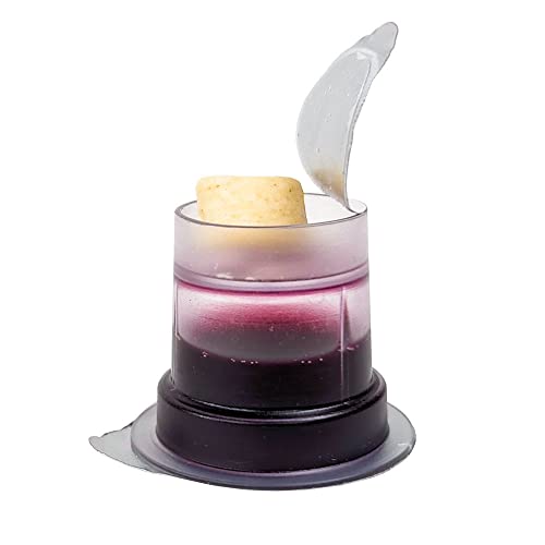 TrueVine Top & Bottom Communion Cups and Wafer Set - Prefilled Cups with Fresh Unleavened Bread & Grape Juice - Carefully Packaged & Easy to Open, Ideal First Communion Favors for Guests (100 Count)