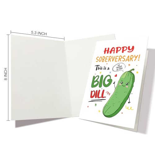 Nchigedy Funny Sobriety Card for Men Women, Sober Aniversary Card for Him Her, Soberversary Cards for Boyfriend Girlfriend - color: #14
