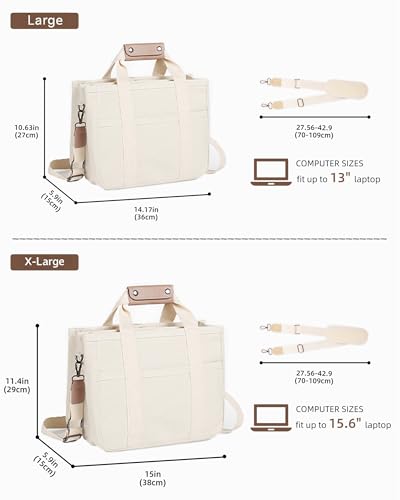 Tote Bags for Women Canvas Purse Crossbody Bags with Pockets Shoulder Handbags Large Bible Messenger Bag With Pockets - color: Grey, size: Large