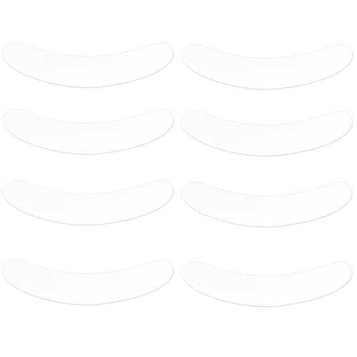 Penitue 8pcs Tab Collar Inserts for Clergy Shirt, Plastic Full Curved Priest Collar Insert Pastor Robes & Formal Dress Shirts for Women and Men (White)