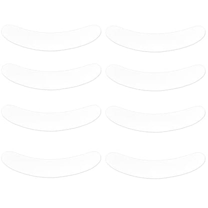 Penitue 8pcs Tab Collar Inserts for Clergy Shirt, Plastic Full Curved Priest Collar Insert Pastor Robes & Formal Dress Shirts for Women and Men (White)