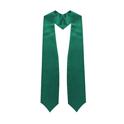 Premium Choir Traditional Stole - Solid Color - Satin - Unisex - color: Emerald
