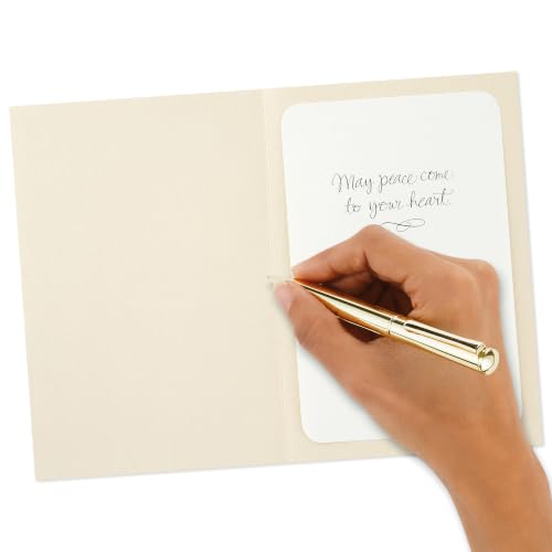 Hallmark Signature Sympathy Card (Angel Feathers) - color: Brown