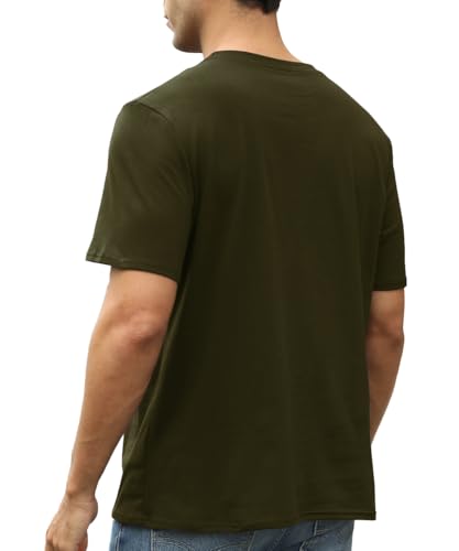 Mens Short Sleeve Cotton T-Shirts Crew Neck Jesus Cross Printed Shirts Faith Christ Shirts - color: Army Green, size: Small