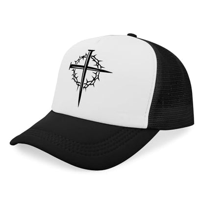Y'Alls Need Jesus Hats Funny Cap for Grandma - color: Jesus Cross Nailallblack6