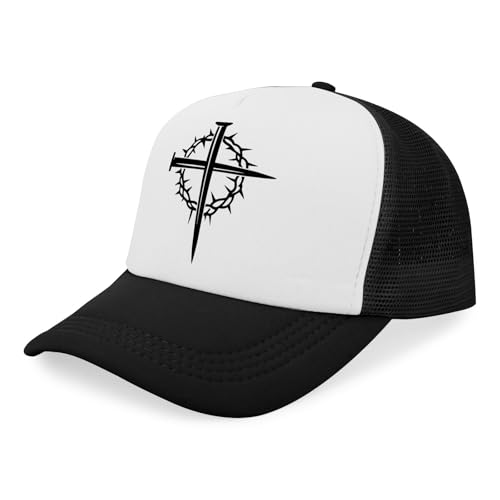 Y'Alls Need Jesus Hats Funny Cap for Grandma - color: Jesus Cross Nailallblack6