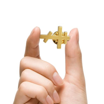 10/20/50/100Pcs Gold Plated Eastern Orthodox Cross Religious Pins Bulk