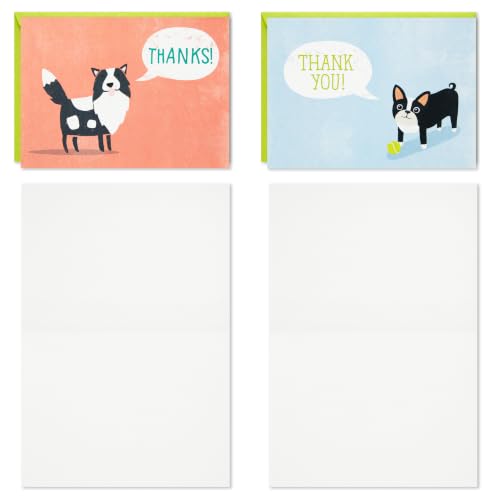 Hallmark Bulk Thank You Cards with Envelopes, Assorted 48-Pack (Cute Dogs) - color: Cute Dogs