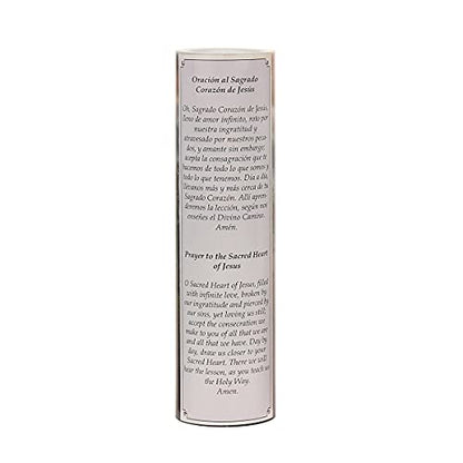 Stonebriar LED Saint Prayer Candle — Automatic Timer, Flameless Candle for Prayer, Memorials & Religious Décor, Jesus, 8" - size: 1 Count, style: Jesus