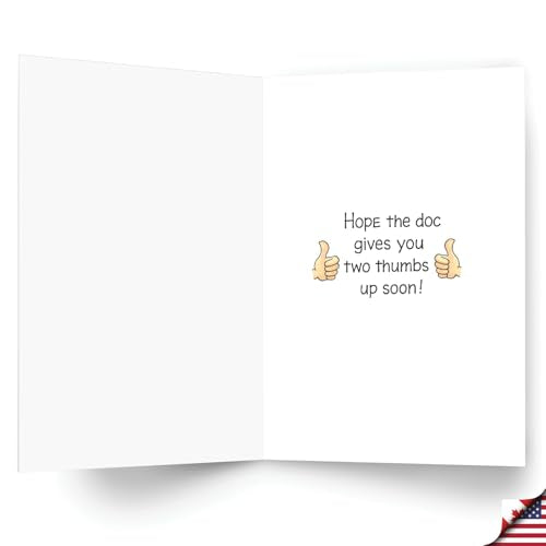 NobleWorks 1 Card Funny Get Well Computer Mouse Finger Joke C0148GWG - style: Mouse Finger