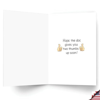 NobleWorks 1 Card Funny Get Well Computer Mouse Finger Joke C0148GWG - style: Mouse Finger