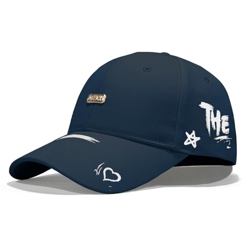 Baseball Cap for Women Men - Adjustable Size Hat - color: Navy Blue