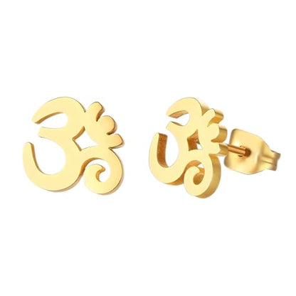 14K Yellow Gold Ankh Earrings For Women Men, The Key Of The Nile Ankh Pendant Symbol Sterling Silver Egyptian Jewelry For Men, Ankh Cross Drop Earrings Women Dangle Earrings Amulet Crucifix Egyptian Earrings For Women, Ankh Necklace Women - color: Namaste