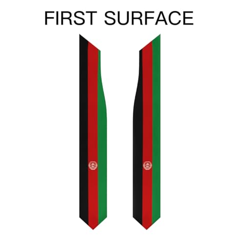 Generic Afghanistan Afghan Flag Graduation Stole - Unisex Adult 72" Long Graduation Shawl