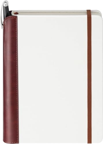 SETTINI® Vegan Leather Journal Gift Set with Pen 192 Pages, Modern White - color: Modern White