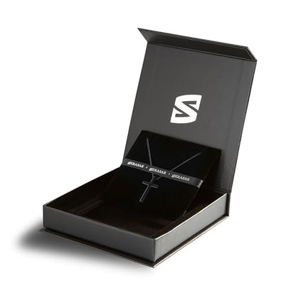 SERASAR Premium Necklace Women| 316L Stainless-Steel | 18 Carat - color: Black, style: Hope