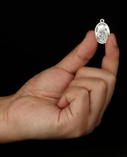 COTTVOTT Saint Therese of Lisieux/Saint Mother Teresa of Calcutta/Divine Mercy Jesus/Mater Dolorosa Patron Saint Medal Charm Pendant for DIY Rosary Necklace Bracelet Jewelry Making Part - color: 30pcs-Holy Family medal