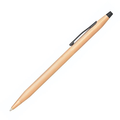Cross Classic Century Brushed Rose-Gold PVD Ballpoint Pen, Black Ink - color: Brushed Rose Gold
