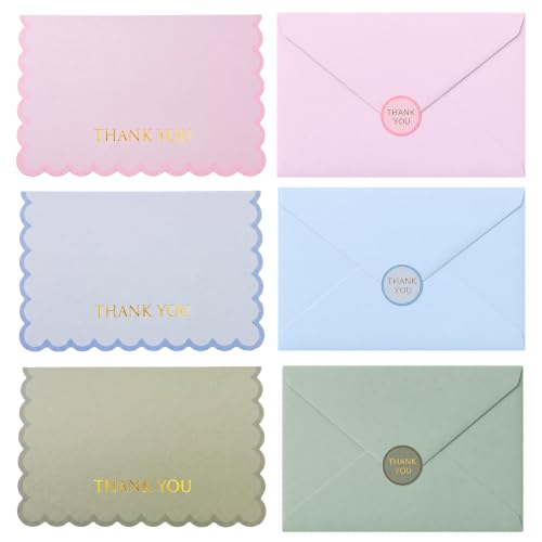 Thank You Cards Bulk with Envelopes, 30 Pack Blank Note Cards Set