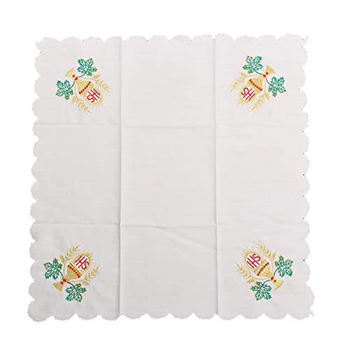 BLESSUME Church Altar Corporal Square Chalice Altar Cloth (N) - color: N