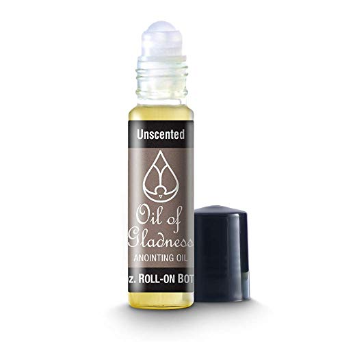 Oil of Gladness Unscented Anointing Oil - Oil for Daily Prayer, Ceremonies, and Blessings - 1/3 oz Roll-On - size: 1/3 Ounce Roll-On
