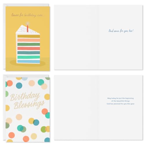 Hallmark Birthday Cards with Envelopes, Assorted 12-Pack (Blessings) - style: Birthday