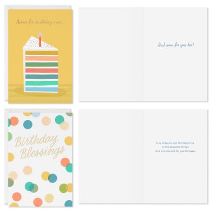 Hallmark Birthday Cards with Envelopes, Assorted 12-Pack (Blessings) - style: Birthday