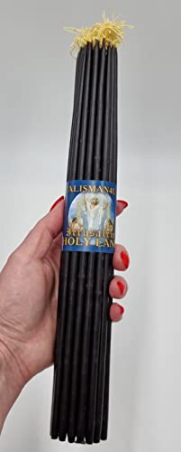 TALISMAN4U 33 Beeswax Taper Candles 11 inch Jerusalem Church Candles - color: Black