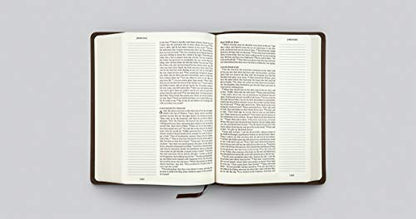 ESV Single Column Journaling Bible, Large Print (Buffalo Leather, Deep Brown): Holy Bible, English Standard Version