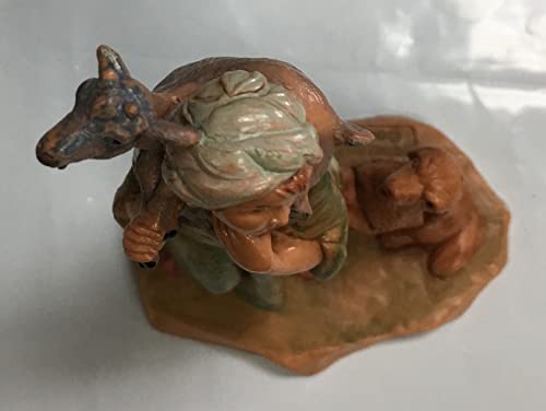Fontanini by Roman Inc., Ethan The Shepherd, 5" Shepherd Collection, Nativity Figure and Accessories, Hand Sculpted and Painted