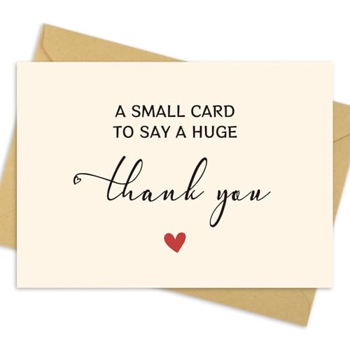 JIXZEN 25‑Pack 350GSM Thank You Cards with Envelopes