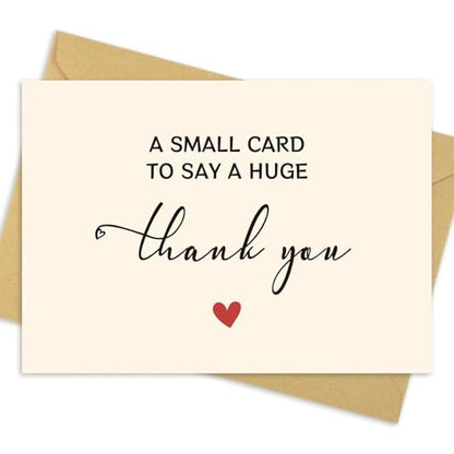 JIXZEN 25‑Pack 350GSM Thank You Cards with Envelopes