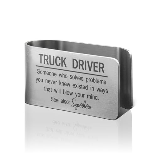Truck Driver Car Visor Clip, Trucker Visor Accessory for Men Women - color: Silver98