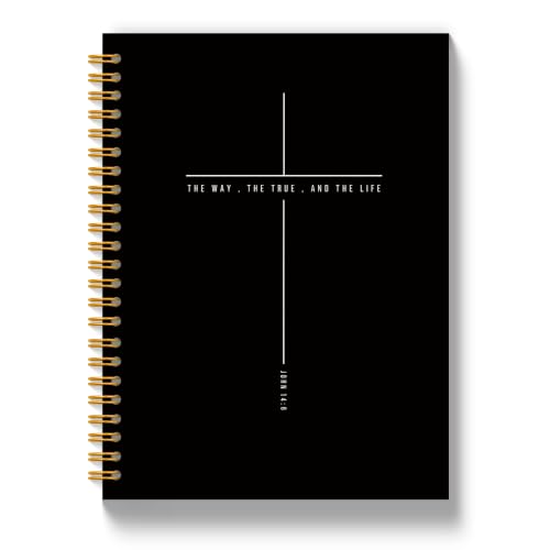 Christian Gifts Journals for Women Men 5.5x8.3in - color: John 14.6