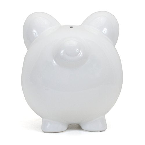 Child to Cherish Ceramic Piggy Bank, White - color: White