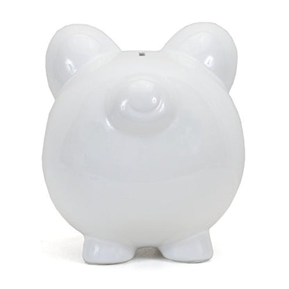 Child to Cherish Ceramic Piggy Bank, White - color: White