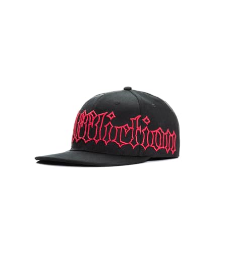 Affliction Men's Baseball Cap, Gothic Style, Embroidered Pattern - color: Black (Classic Logo)