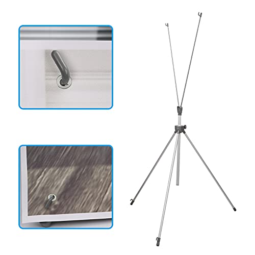 Adjustable Reinforced X Banner Stand, Fit Banner Size 23 x 63 to 32 x 78 Inches with Travel Bag 2 Pack - size: 2 Pack