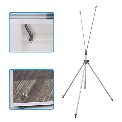 Adjustable Reinforced X Banner Stand, Fit Banner Size 23 x 63 to 32 x 78 Inches with Travel Bag 2 Pack - size: 2 Pack
