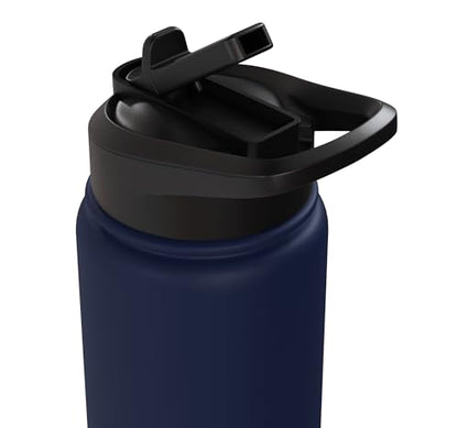 Raising Arrows Since 2026 Psalm 127:4 Faith Family Dad Stainless Steel Insulated Water Bottle - color: Navy Blue