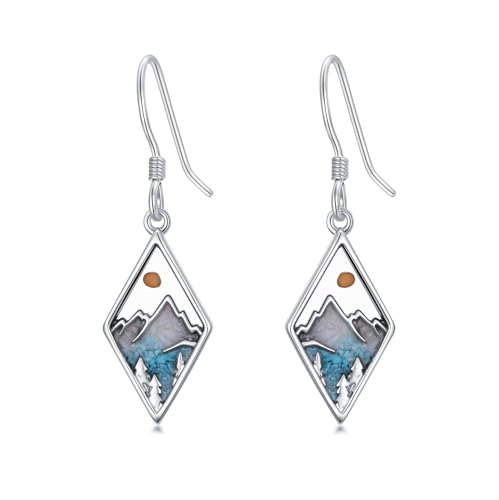 Dorunmo 925 Sterling Silver Mustard Seeds Dangle Earrings for Women Mountains Earrings Hypoallergenic Christmas Jewelry Gifts for Women - style: Mustard Seeds-02