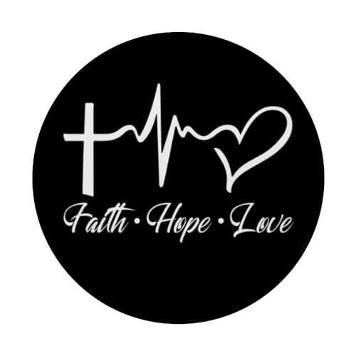 Faith Hope and Love - for Women - Christian Bible Verse PopSockets PopGrip: Swappable Grip for Phones & Tablets PopSockets Adhesive PopGrip - style: Adhesive PopGrip