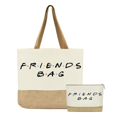 FriendsTote Bag, Funny gift Friend Tote bag, Best friend Makeup Bag, for Women Men Best Friends Birthday Gift - color: Friendsbag 0153
