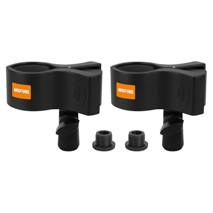 Upgraded Microphone Clip, 2 Pcs, Adjustable Mic Holder，32mm and 60mm