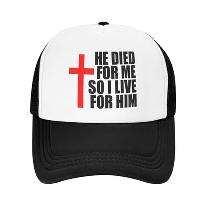 Christian Baseball Cap for Men & Women - Embroidered Jesus Cross Hat, Adjustable Christian Gifts - color: Christian-themed Hats-6